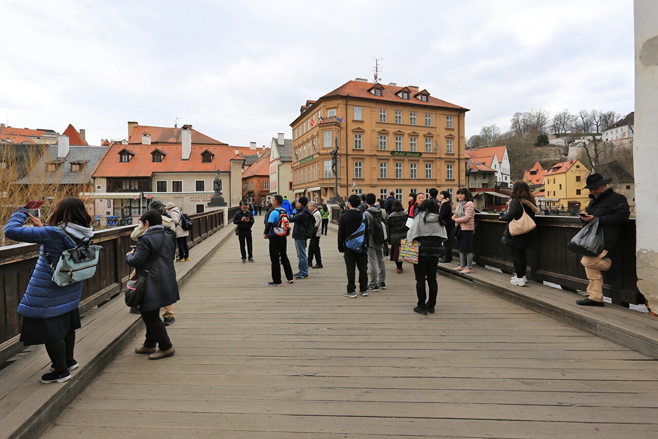 Lazebnický Bridge, Český Krumlov